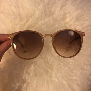 Loft Pink Round Sunglasses